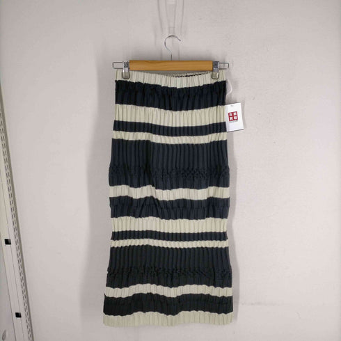 オズモーシス OSMOSIS ラメボーダーニットスカート レディース ONE SIZE