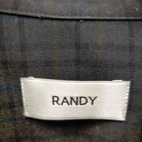 ランディ RANDY 21AW Lean Checked ポリウールチェックシャツ メンズ JPN:2