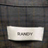 ランディ RANDY 21AW Lean Checked ポリウールチェックシャツ メンズ JPN:2