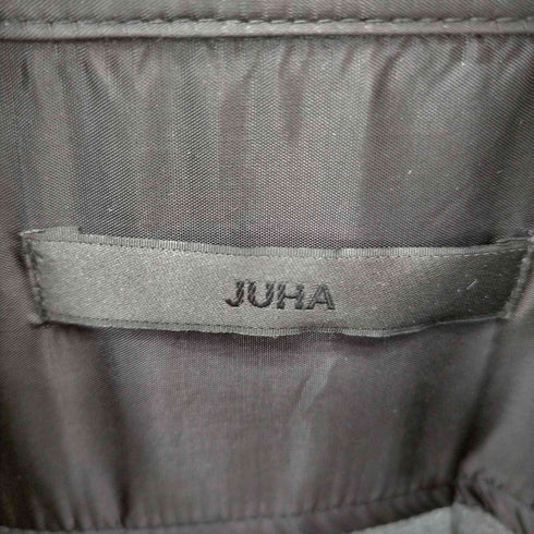 ユハ juha SYNTHETIC LEATHER PIN TUCK SHIRT メンズ JPN:3