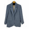 ザラ ZARA STRAIGHT CUT BLAZER BLUE レディース import:XS