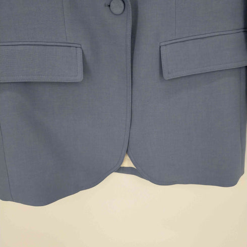 ザラ ZARA STRAIGHT CUT BLAZER BLUE レディース import:XS