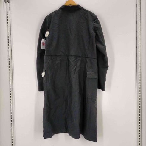 コムデギャルソンオムプリュス COMME des GARCONS HOMME PLUS AD2013 13AW ポリ縮絨 再構築 ドッキングコートジャケット 黒の自由 メンズ JPN:L