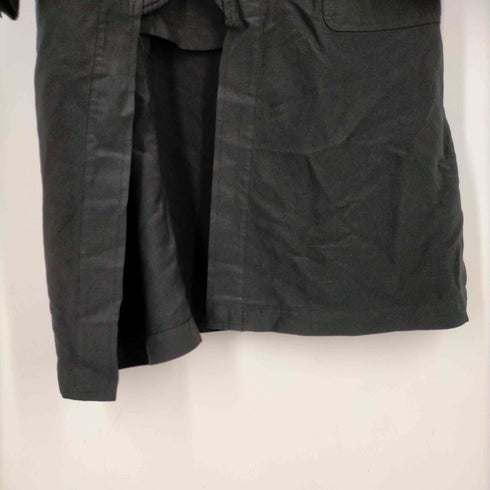コムデギャルソンオムプリュス COMME des GARCONS HOMME PLUS AD2013 13AW ポリ縮絨 再構築 ドッキングコートジャケット 黒の自由 メンズ JPN:L