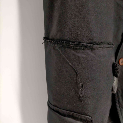 コムデギャルソンオムプリュス COMME des GARCONS HOMME PLUS AD2013 13AW ポリ縮絨 再構築 ドッキングコートジャケット 黒の自由 メンズ JPN:L