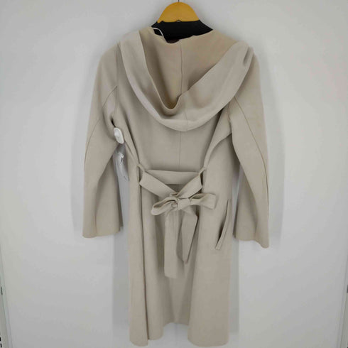 ザラ ZARA ストレッチスウェードノーカラーガウンコート レディース M