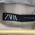 ザラ ZARA ストレッチスウェードノーカラーガウンコート レディース M