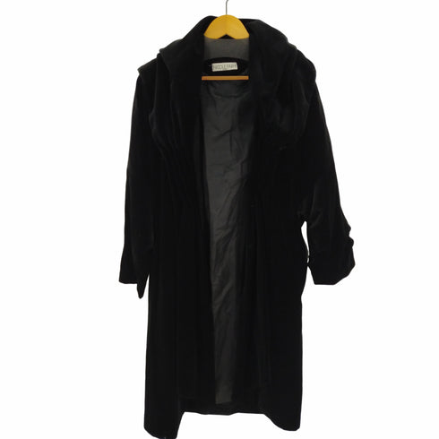 ニコルファーリ NICOLE FARHI フード付きベロアコート レディース