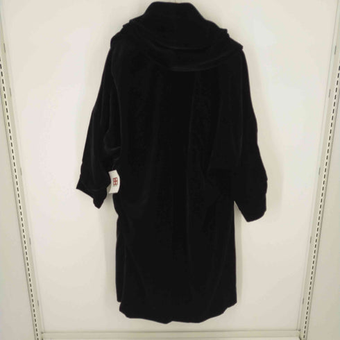 ニコルファーリ NICOLE FARHI フード付きベロアコート レディース