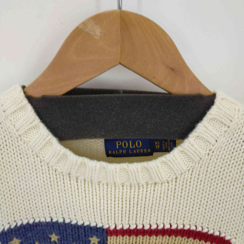 ポロラルフローレン POLO RALPH LAUREN 星条旗 コットンニット レディース import:XS