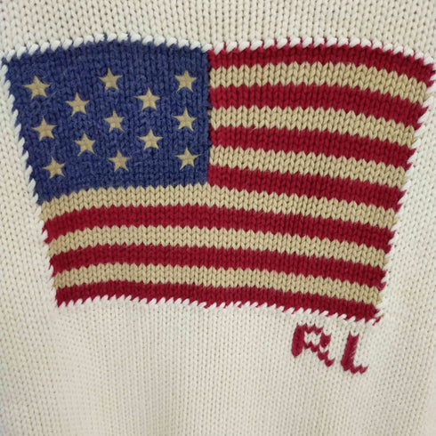 ポロラルフローレン POLO RALPH LAUREN 星条旗 コットンニット レディース import:XS
