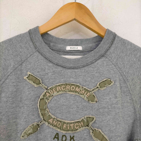 アバクロンビーアンドフィッチ Abercrombie & Fitch MUSCLE ADK刺繍 トレーナー メンズ JPN:M