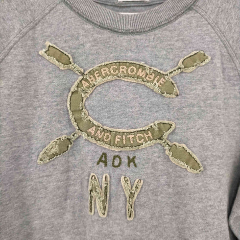アバクロンビーアンドフィッチ Abercrombie & Fitch MUSCLE ADK刺繍 トレーナー メンズ JPN:M