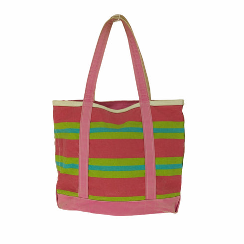 エルエルビーン L.L.Bean 90-00S USA製 BOAT AND TOTE ボーダー キャンバス トート バッグ ユニセックス メンズ