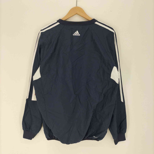 アディダス adidas 裏地メッシュ パフォーマンスロゴ センターロゴ 刺繍 Vネック プルオーバー ピステ メンズ JPN:L