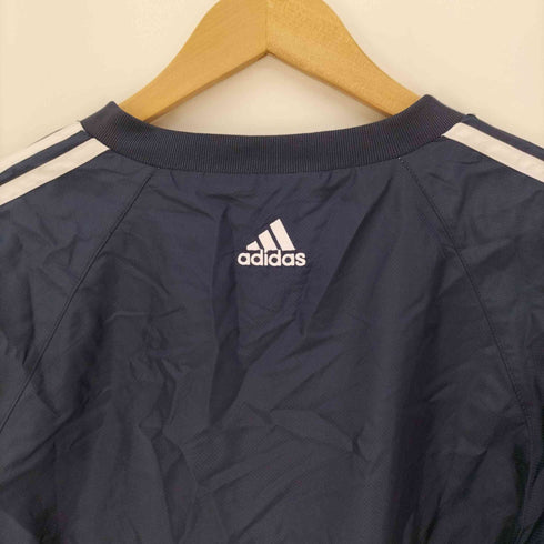 アディダス adidas 裏地メッシュ パフォーマンスロゴ センターロゴ 刺繍 Vネック プルオーバー ピステ メンズ JPN:L