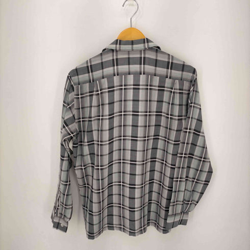 マンハッタン Manhattan DOCOMA 50S~60S オープンカラーチェックシャツ メンズ import:M 15 1/2