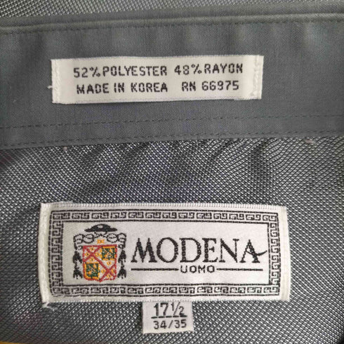 MODENA 90S レーヨン混 L/Sシャツ メンズ 17 1/2
