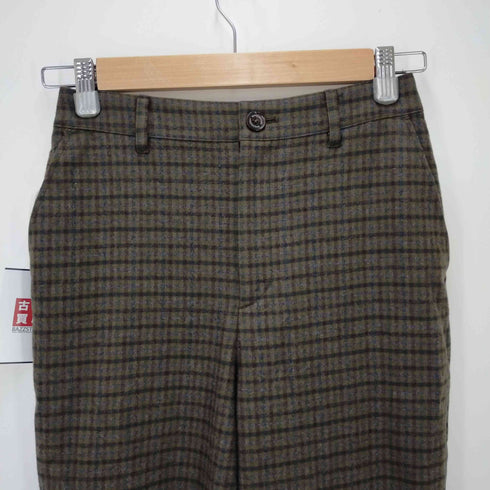 マッキントッシュフィロソフィー MACKINTOSH PHILOSOPHY チェック柄スラックスパンツ レディース 36