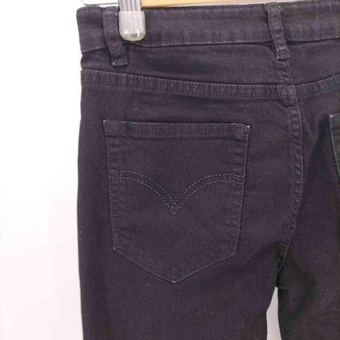 panero ストレッチ デニム フレア パンツ レディース 28