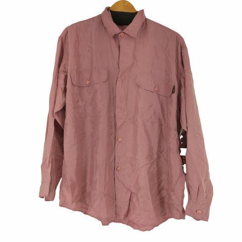 NO JEANS シルク100% 比翼L/Sシャツ フラップポケット メンズ JPN:M