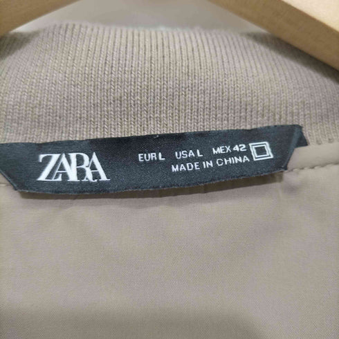 ザラ ZARA スエードライク ジップアップブルゾン メンズ import:L