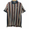 フレッドペリー FRED PERRY ロゴ刺繍 ストライプ ポロシャツ メンズ import:M