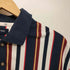 フレッドペリー FRED PERRY ロゴ刺繍 ストライプ ポロシャツ メンズ import:M