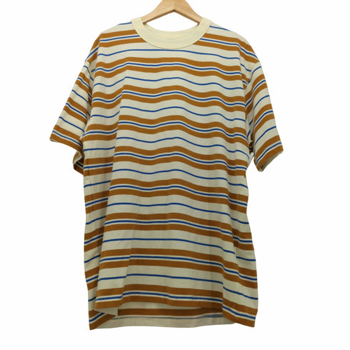 new wave street culture design by inflation オーバーサイズ クルーネック ボーダーTシャツ メンズ L