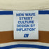 new wave street culture design by inflation オーバーサイズ クルーネック ボーダーTシャツ メンズ L