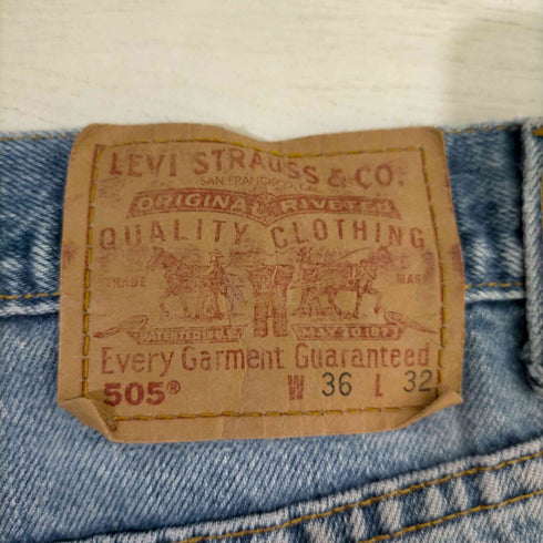 リーバイス Levis メキシコ製 ボタン裏989 505 レギュラーフィット ストレートデニムパンツ メンズ 36×32