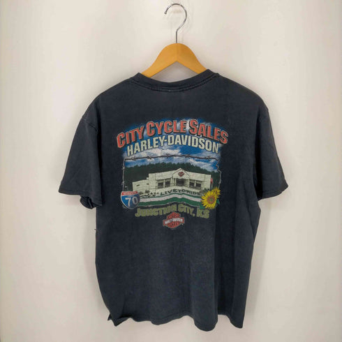 ハーレーダビッドソン HARLEY-DAVIDSON CITY CYCLE S ALES両面プリント S/S Tシャツ メンズ JPN:L