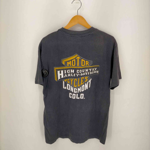 ハーレーダビッドソン HARLEY-DAVIDSON 90S LONGMONT MOOSE両面プリント シングルステッチ S/S Tシャツ メンズ