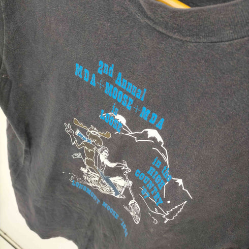 ハーレーダビッドソン HARLEY-DAVIDSON 90S LONGMONT MOOSE両面プリント シングルステッチ S/S Tシャツ メンズ