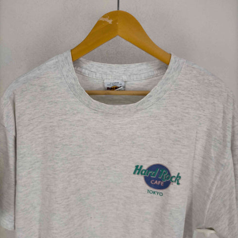 ハードロックカフェ Hard Rock Cafe シングルステッチ 霜降り 両面プリントクルーネックTシャツ メンズ JPN:XL