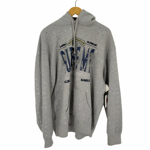 シュプリーム Supreme 21AW Rhinestone Hooded Sweatshirt ラインストーンパーカー メンズ JPN:XL
