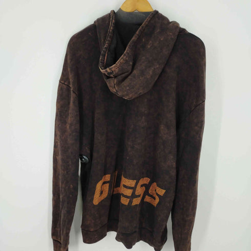 ゲス GUESS ブリーチ加工 プルオーバーパーカー メンズ M