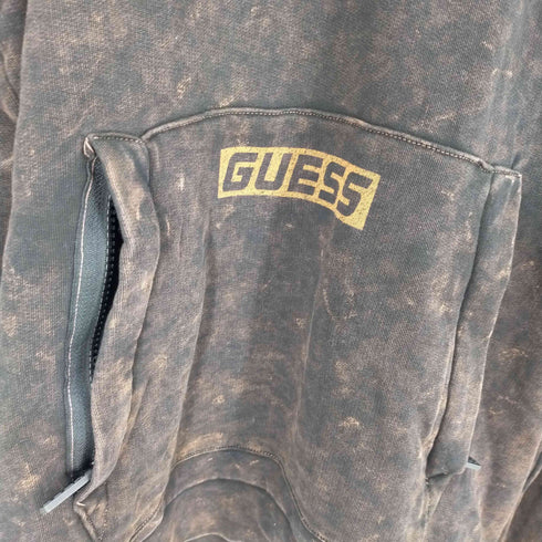 ゲス GUESS ブリーチ加工 プルオーバーパーカー メンズ M