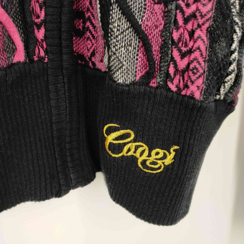 クージー COOGI 3Dニット ジップアップパーカー コットンアクリル メンズ M