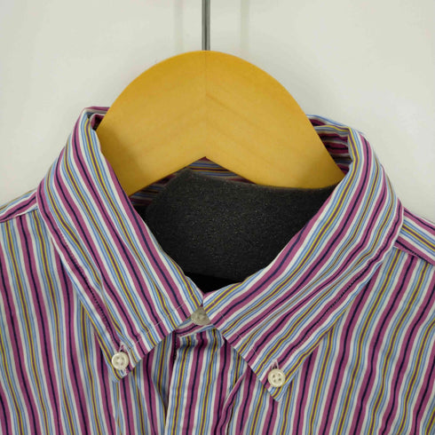 ラルフローレン RALPH LAUREN 90S CLASSIC FIT ポニー刺繍 ストライプ BDシャツ メンズ 15/M