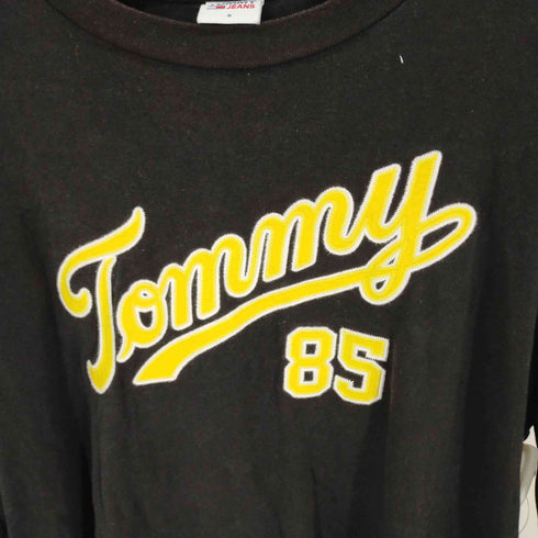 トミージーンズ tommy jeans L/S TEE ロゴ刺繍 メンズ S
