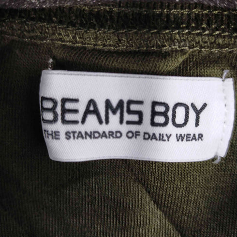 ビームスボーイ BEAMS BOY キルティング ハーフジップ プルオーバー カットソー レディース