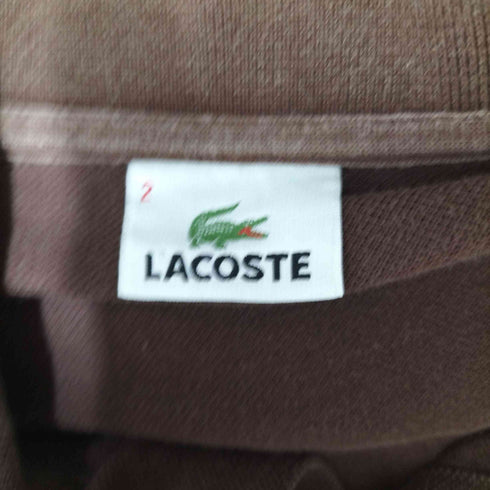 ラコステ LACOSTE ワンポイント 刺繍 鹿の子 S/S ポロシャツ メンズ 2