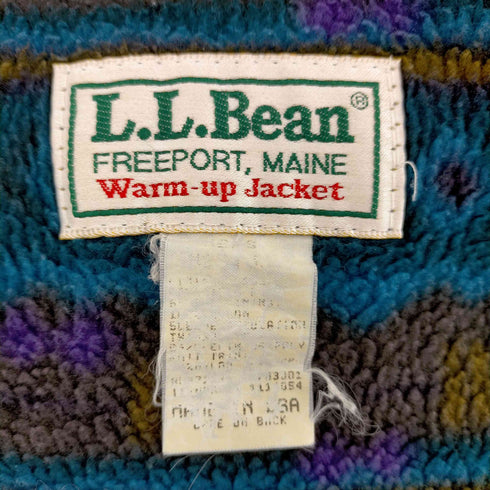 エルエルビーン L.L.Bean 裏地総柄フリース ウォームアップジャケット メンズ