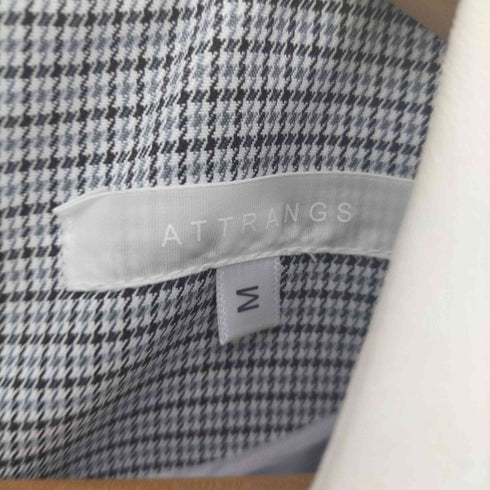 アットランス ATTRANGS 千鳥格子 フレアワンピース レディース M