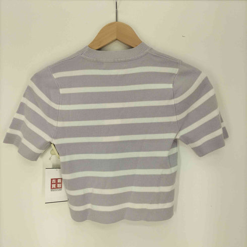 リエンダ rienda ボーダーショートKnit TOP レディース FREE