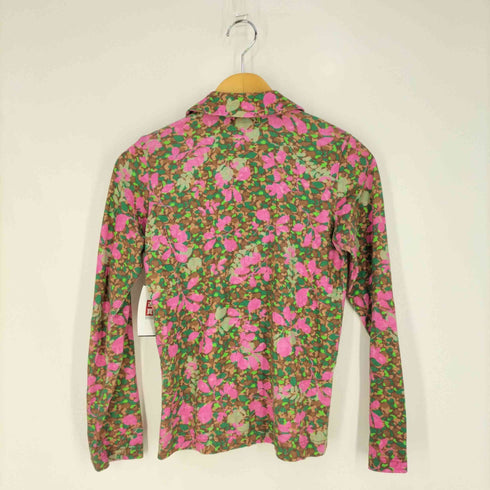 トリココムデギャルソン tricot COMME des GARCONS AD2013 プリント加工 丸襟 花柄 シャツブラウス レディース JPN:S