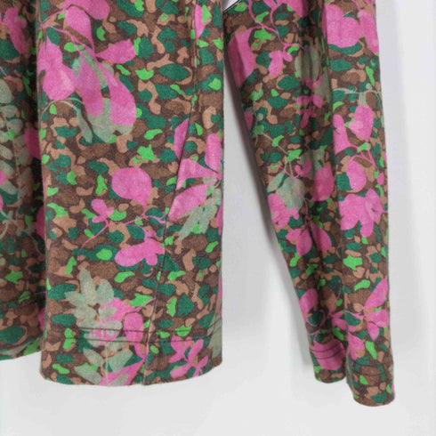 トリココムデギャルソン tricot COMME des GARCONS AD2013 プリント加工 丸襟 花柄 シャツブラウス レディース JPN:S