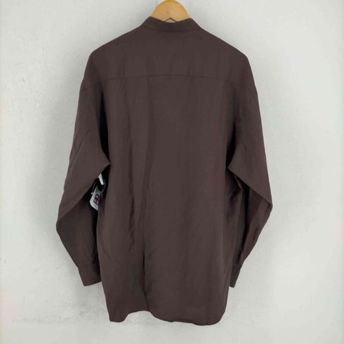 JORDAN CRAIG レーヨンポリ 比翼 バンドカラーシャツ メンズ import:M