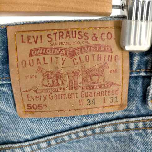 リーバイス Levis USA製 505 ジップフライデニムパンツ メンズ W34 L31